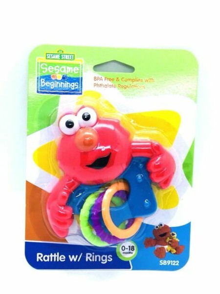 sesame beginnings rattle with rings