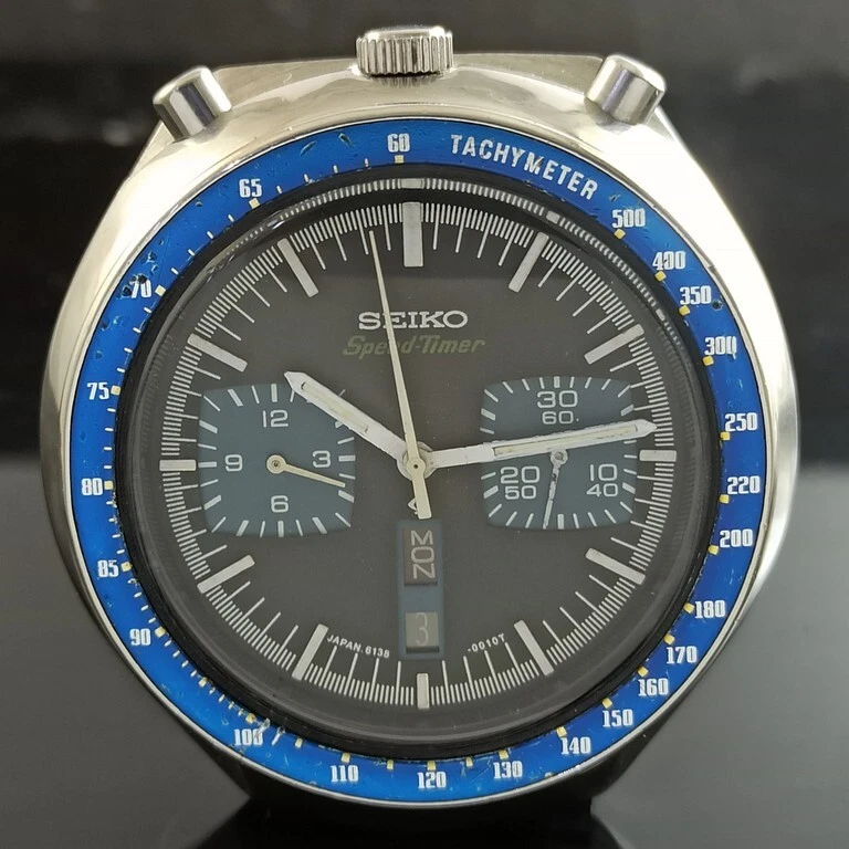 SEIKO BULLHEAD SPEED-TIMER 6138-0040 CHRONOGRAPH JAPAN MEN WATCH-1