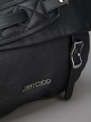 JIMMY CHOO BECKA CLASSIC Chain Logo Quilted Leather Shoulder Bag I LOVE JC