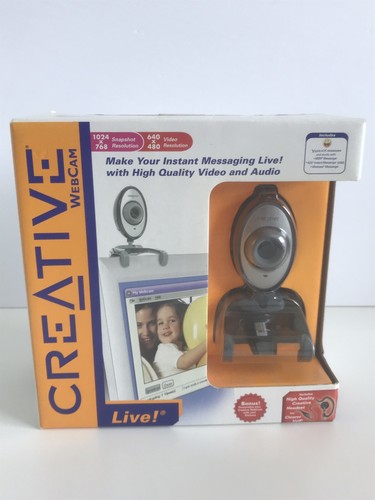 Creative Labs Webcam Live! 1024X768 Snapshot Resolution 640X480 VGA With Headset - 第 1/3 張圖片