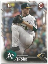 Logan Shore Oakland A's 2016 Bowman Draft