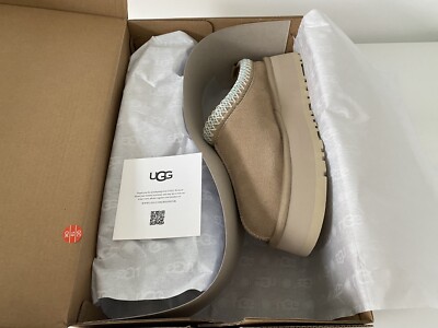 New Women's UGG Tazz Sand Platform Slippers 100% Authentic 6-11 | eBay