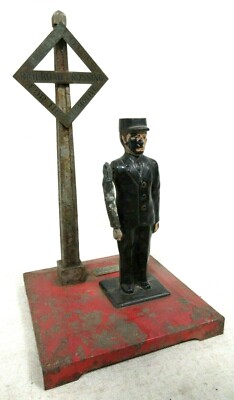 Lionel No. 1046 Flagman Missing Flag Vintage Model Railway Accessories B17-86