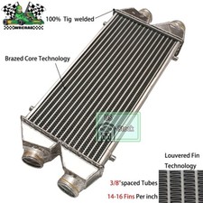 Universal Aluminum Front Mount Twin Turbo Intercooler Fmic 30x12.5x3 Overall Universal Aluminum Front Mount Twin Turbo Intercooler Fmic 30x12.5x3 Overall