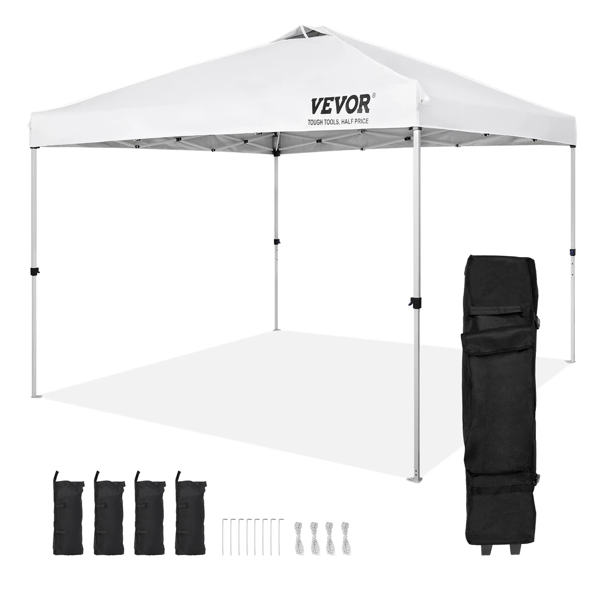 Slashome Tende Impermeabili Per Gazebo 4 Pannelli 3,7x3,7x2m - Pareti Laterali Con Cerniera Per Esterno, Giardino E Patio (Marrone) - 5