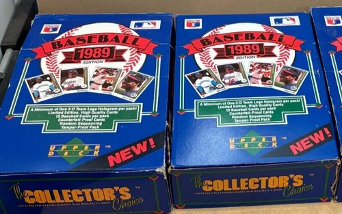2 x 1989 Upper Deck Unopened Wax Boxes ~Griffey RC~ Card Shop Closeout Inventory