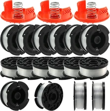 16 pcs -30ft 0.065in (AF-100) Trimmer Line Spool for Black and Decker + Line Cap