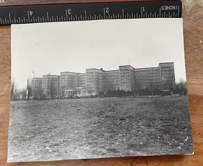 C1945 Photo Of IG Farben Building In Frankfurt Germany With Backwriting