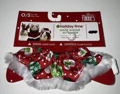 Holiday Time Small Furries Scrunchie Collar Animals Pets 9-10 inches Christmas