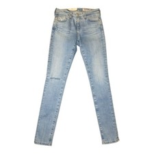 AG Adriano Goldschmied Legging Ankle Super Skinny Jeans Distressed Size 0 (24)