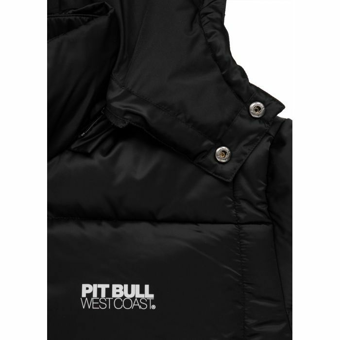 Pit Bull West Coast Men/'s Winter Jacket Padded Hooded Jacket Walpen Black