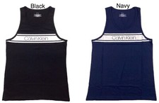 Canotta uomo Calvin Klein vibrazione nera o blu navy/blu M o L senza maniche