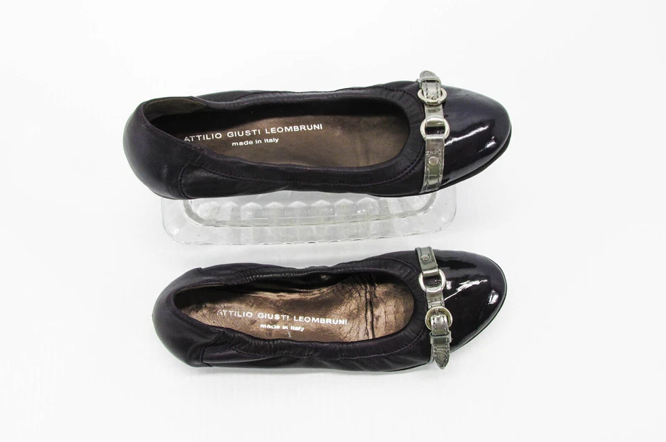 AGL Mujer Zapatos Icono Talla 5.5M EUR 36 Púrpura Puntera Ballet Planos Usados muy buen estado Foto 2 de 4