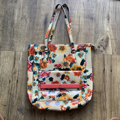 Fiorelli Cream Floral Shopper Large Tote Bag 12