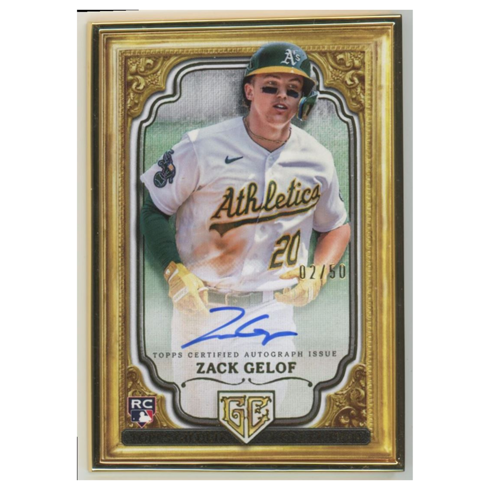 Zack Gelof Rookie #89BA-ZGE 2024 Topps Gilded Collection Oakland Athletics Card