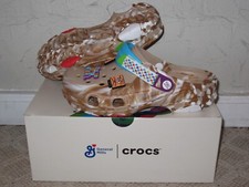 Cinnamon Toast Crunch Crocs Classic Clog Chai Men's Size 10 Women's Size 12 NEW