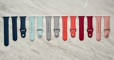 Authentic Apple Watch Sport Bands 38mm, 40mm, 41mm OEM Fluoroelastomer LOT OF 6