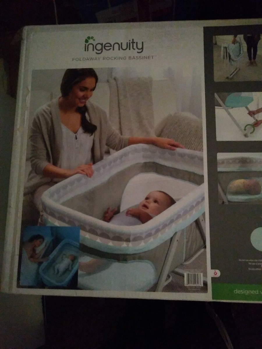 ingenuity foldaway rocking bassinet juniper