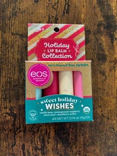 EOS Holiday Vanilla Bean, Pomegranate Raspberry, Strawberry Sorbet & Sweet Mint