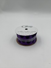 Offray Purple Skull Ribbon 1.5inx9ft