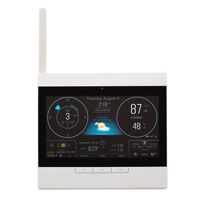 Atlas Home Weather Station High-Definition Display for Temperature, Humidity,...