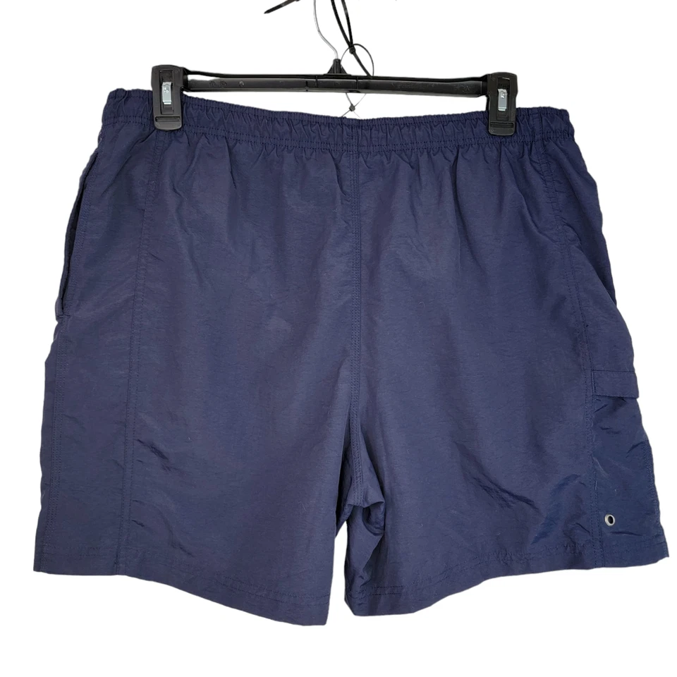 Pantalones Cortos de Natación Breakwater Para Hombres Azul Marino Baúl Cordón Cintura Forrados Talla Grande Foto 2 de 4