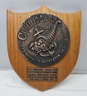 Vintage US Navy Hatteras NC Commissary Store Bronze Plaque 1968  *RARE*
