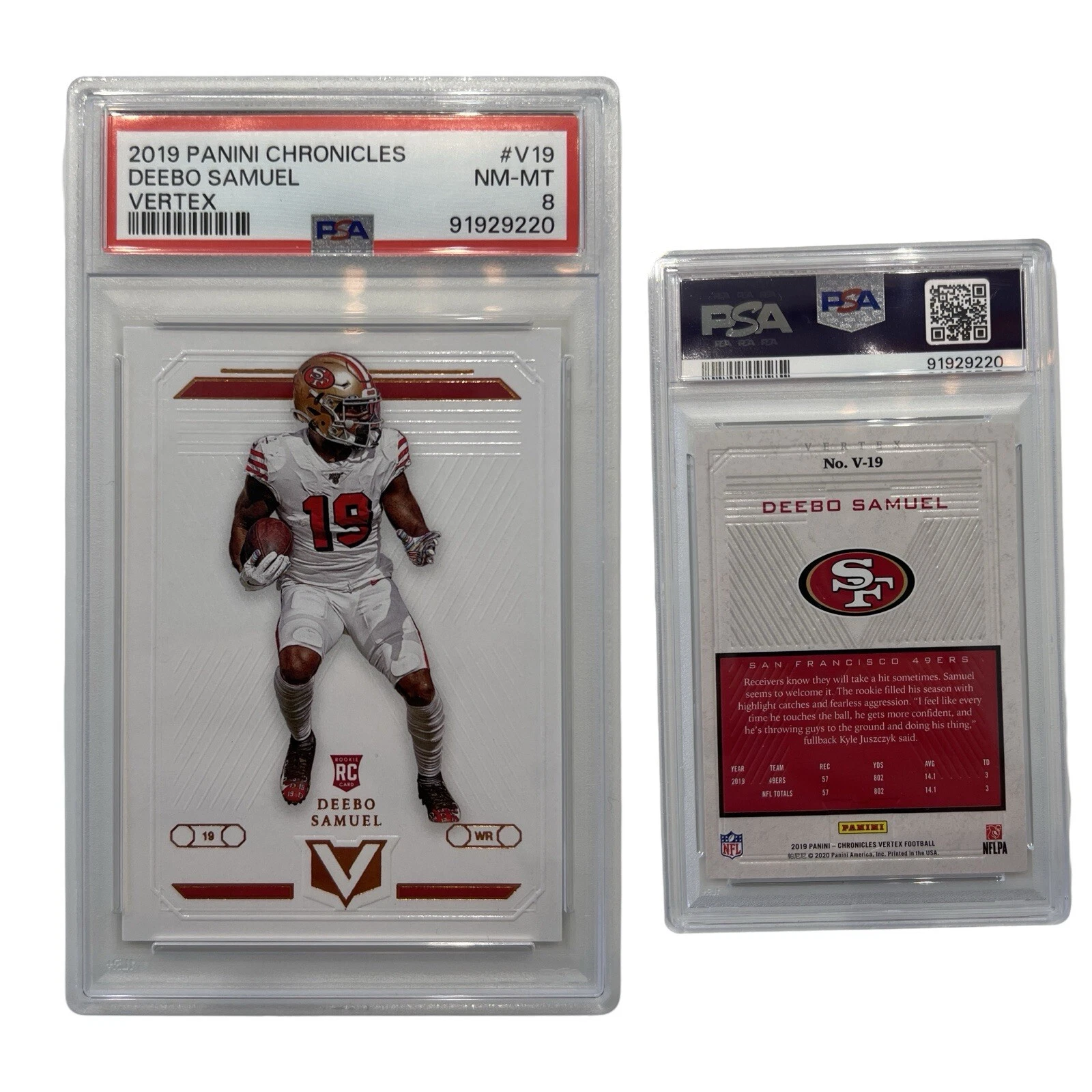 Deebo Samuel Panini Chronicles Vertex #V19 Base