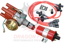 Power Pack Ignition Distributor Plug Wires & Ignition Coil For 60-79 Volkswagen