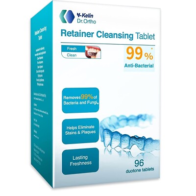 Retainer Cleaner Tablets Invisalign Cleaner Denture Cleaning Tablets,Remove S...