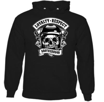 Felpa con cappuccio classica Legend Riders Club moto biker da uomo 80
