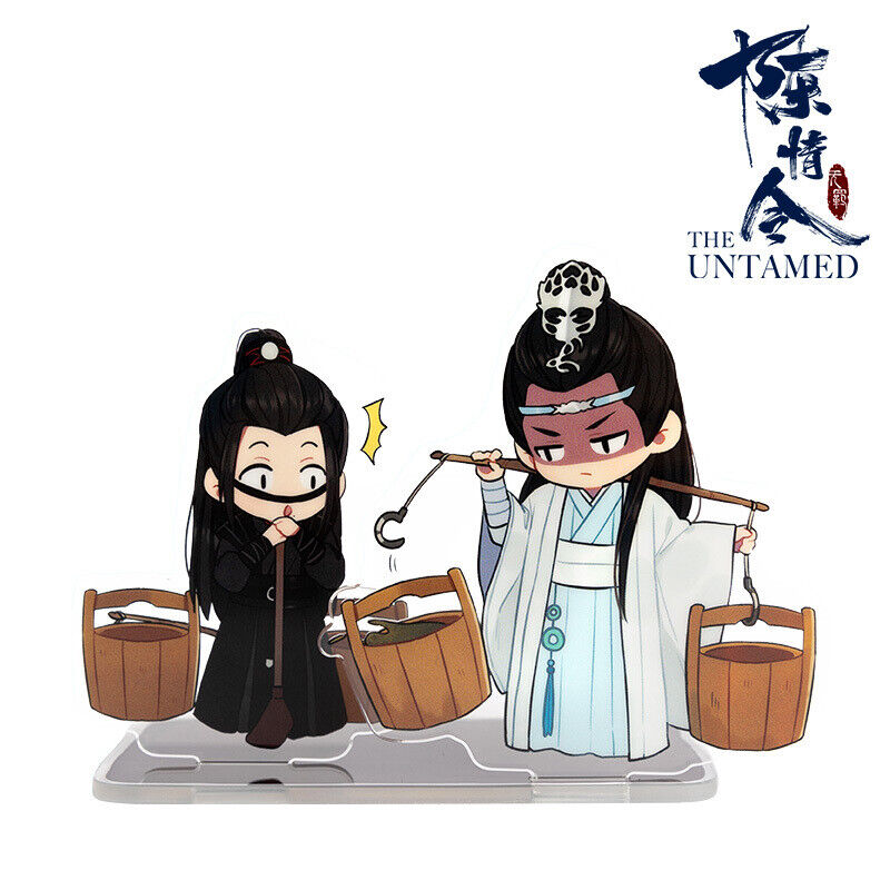 Mo Dao Zu Shi Cang Mei Er Chibi Wei Wuxian and Lan Wangji Lotus Boat  Individual Acrylic Stand