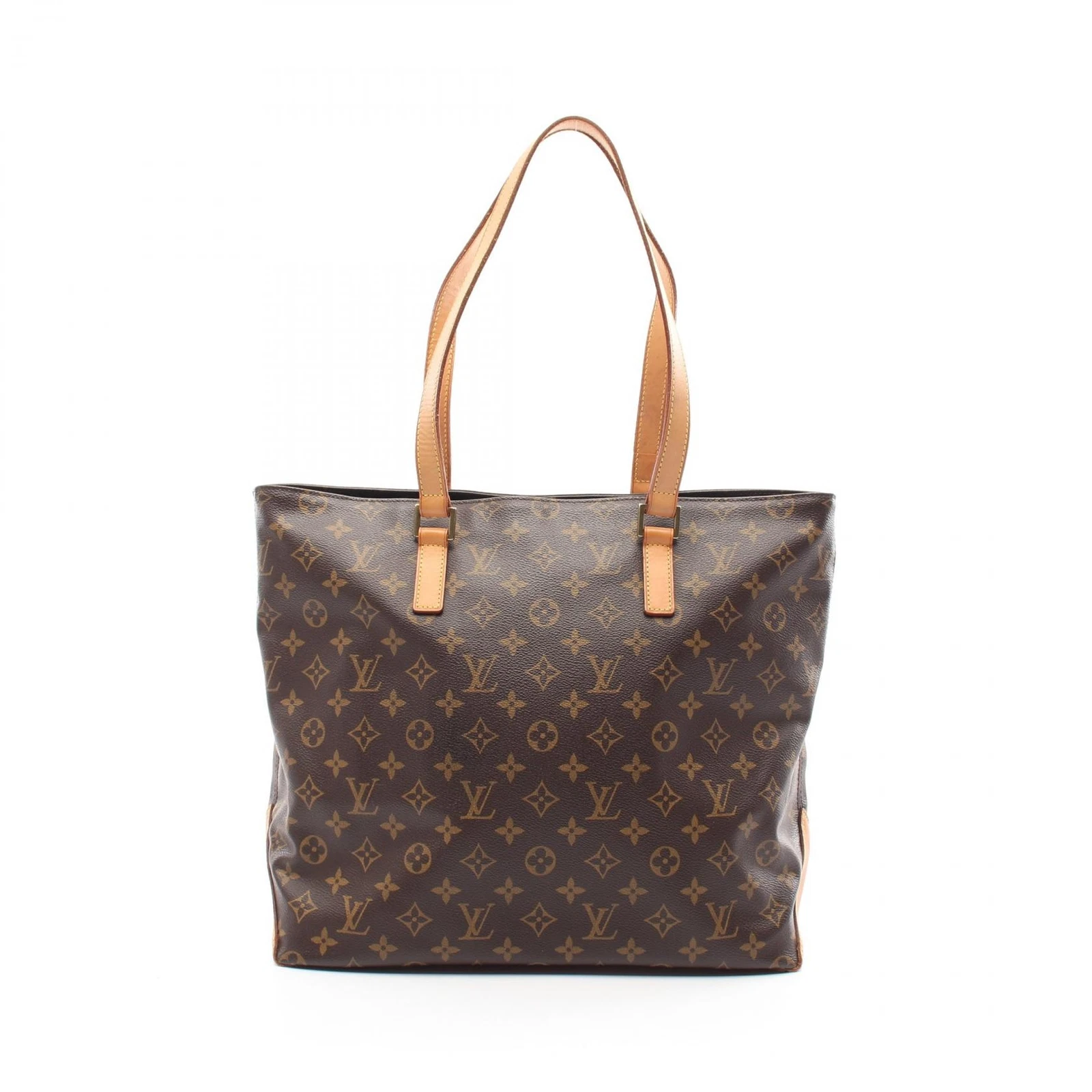 LOUIS VUITTON（LV） Borsa tote Louis Vuitton Cabas Mezzo M51151 monogramma tela pelle marrone usata LV