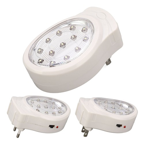 LED Emergency Light Cold White Rechargeable Plug In Power Failure Light 110‑240V - Picture 5 of 12
