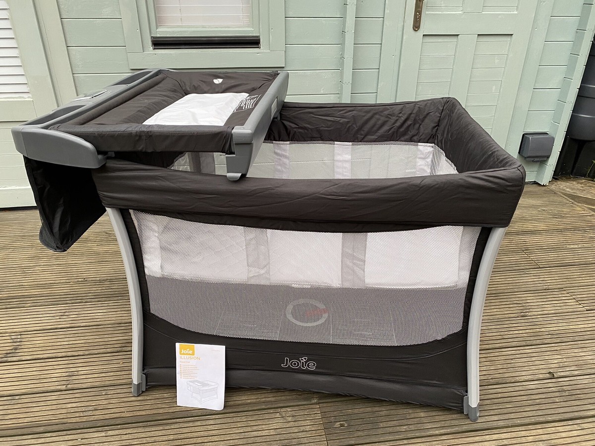 Joie Illusion Travel Cot with Changer Storage UK