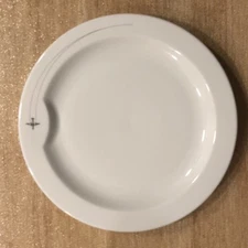 Virgin Atlantic Plate By Dudson England Porcelain 8.75” Airplane Dish MCM Design