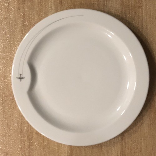 Virgin Atlantic Plate By Dudson England Porcelain 8.75” Airplane Dish MCM Design