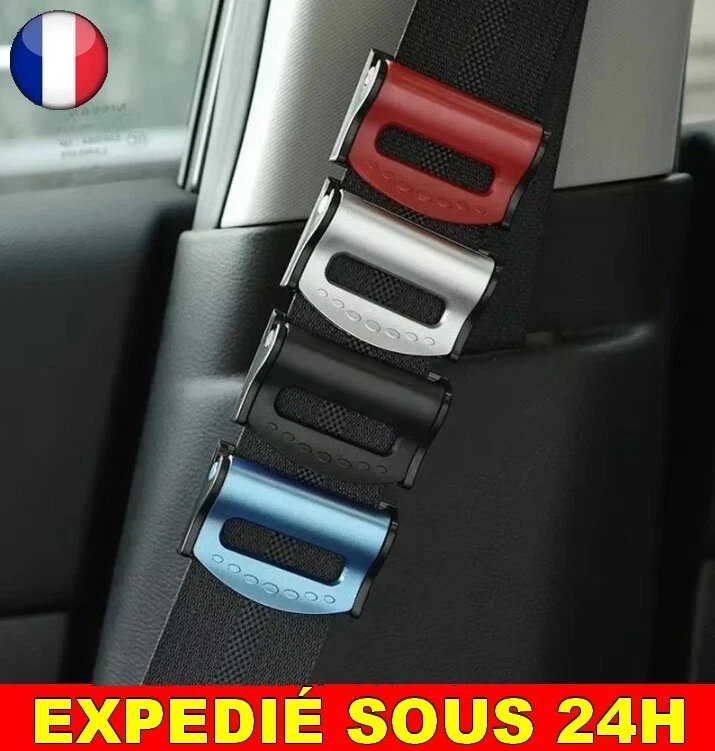 ✅ 2 Clips Ceinture Sécurité Voiture Réglable Pince Auto Butée Clip Sangle Bloque - Photo 1/4