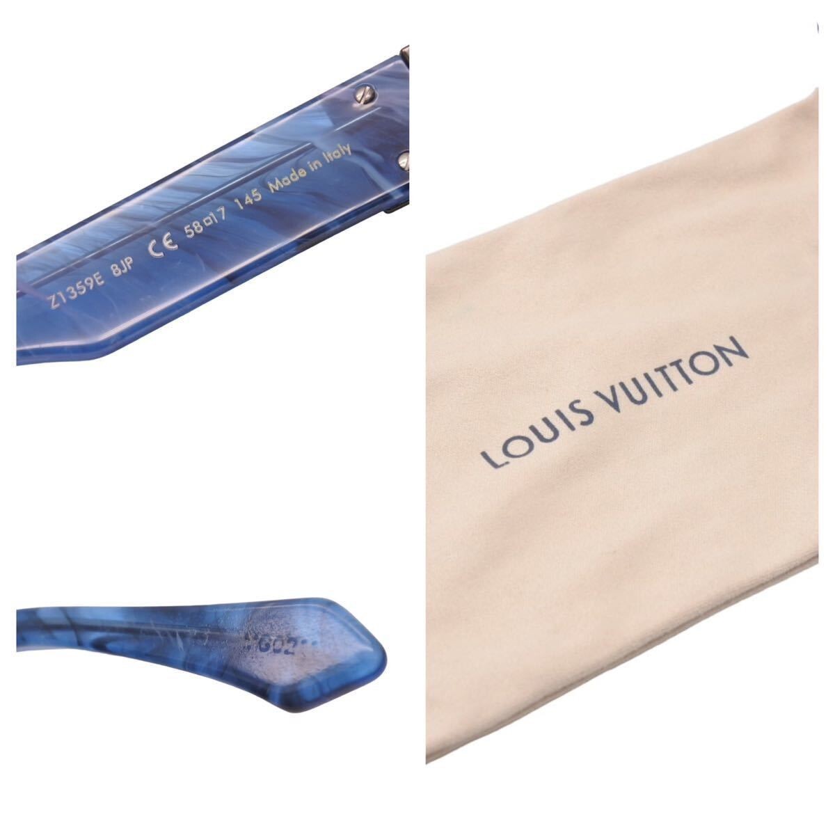 LOUIS VUITTON Sunglasses Millionaire 1.1 Blue Marble Fashion 