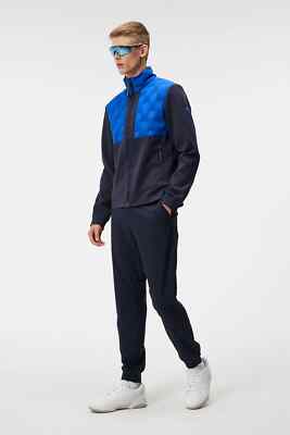 J Lindeberg Men's Ross Hybrid Golf Ski Jacket AMOW09063 O316 Blue