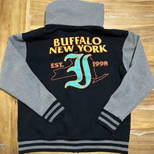 Every Time I Die 1998 Buffalo New York Full Zip Hoodie Size XL Black Gray