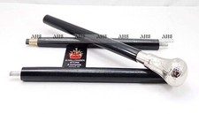 Bat Masterson Brass Knob Handle Antique Style Wooden Walking Stick Shaft Cane