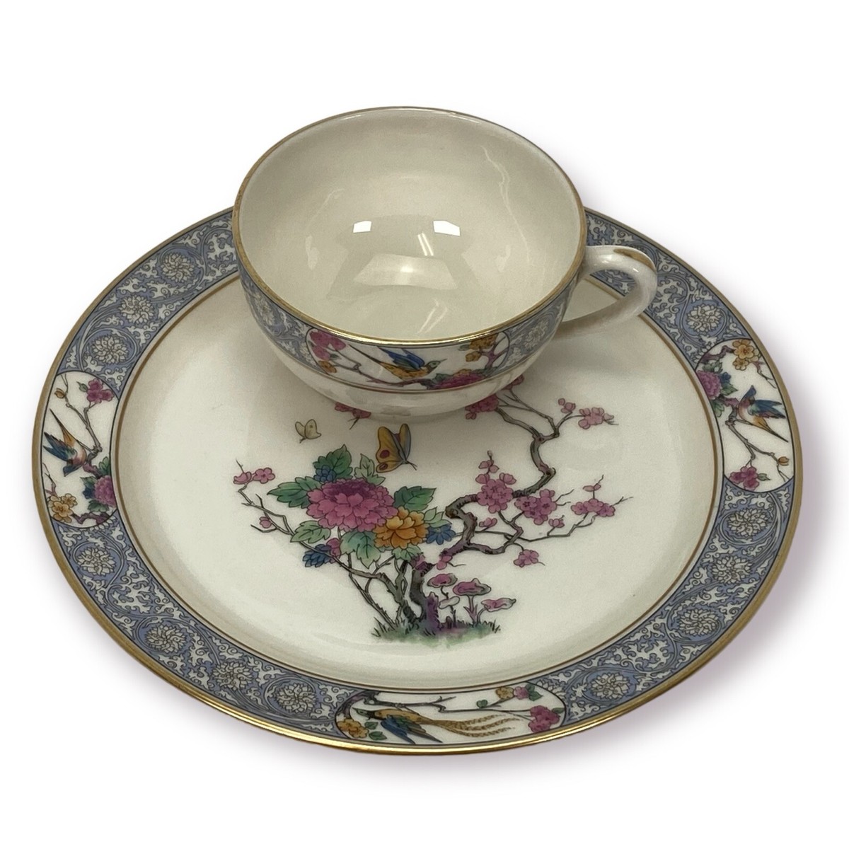 Lenox Ming Birds 6 Snack Plate & Cup Sets | eBay