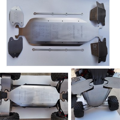 Steel Chassis Armor Anti-collision Board Protection for 1/5 Arrma Kraton EXB 8S