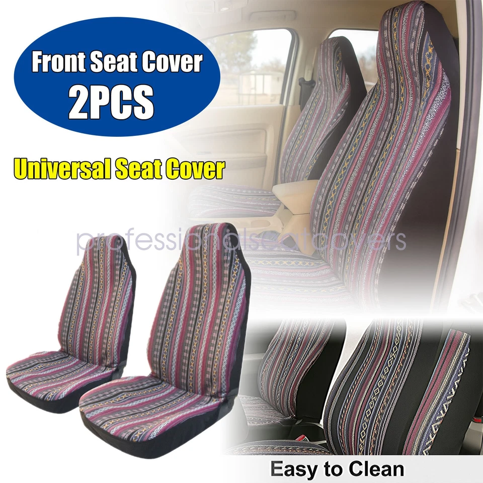 Driver & Passenger Seat Cover Cloth Front Set Crew Cab For Mini Cooper 2002-2023 - Image 4 of 4