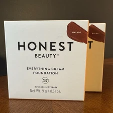 Pack Of 2 Honest Beauty Everything Cream Foundation 0.31 oz Walnut