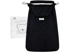NWT Bebamour Black Baby Carrier Cover for Winter, Warm Universal Hoodie Blanket