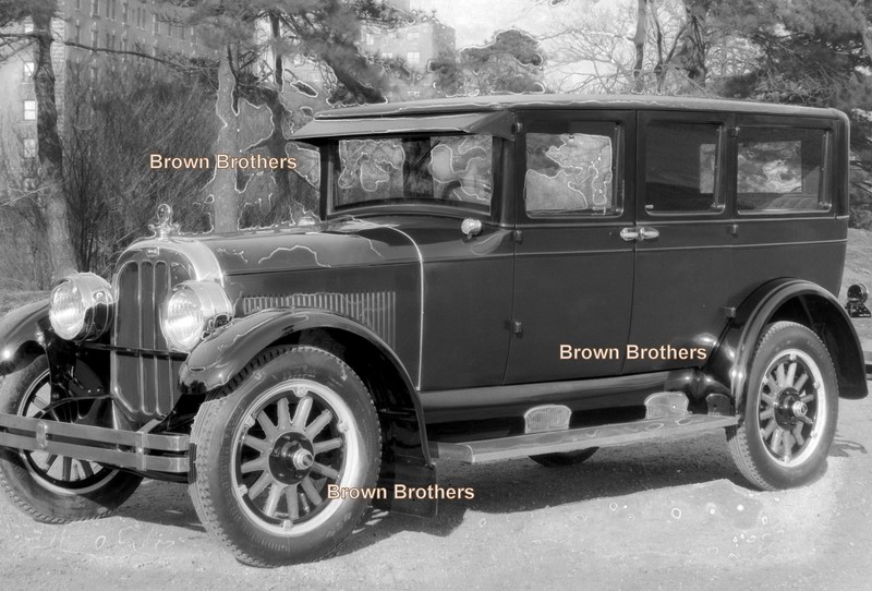 1929 Chandler Automobile Series 65 Sedan 8x10 Film Camera Negative #2