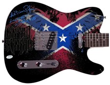 Lynyrd Skynyrd Artimus Pyle Signed Freebird Graphics Guitar Exact Proof