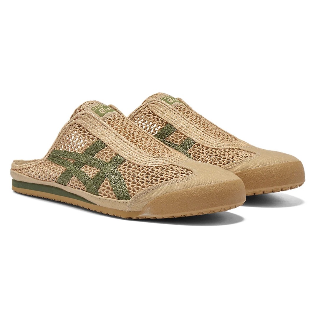 New Onitsuka Tiger Mexico 66 SABOT BEIGE GREEN Shoes Unisex